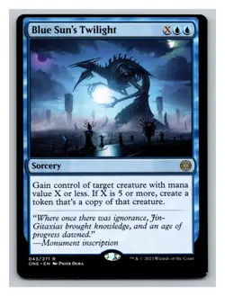 1x Blue Sun's Twilight, Magic MTG Off Center Misprint - Image 1