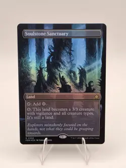 Magic The Gathering MTG - Soulstone Sanctuary (Borderless) Foil - Foundations - Image 1