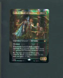 Magic the Gathering Lathril Blade of the Elves Mana Foil NM - Image 1