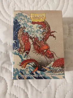 Dragon Shield Great Wave Off Kanagawa 100 Brushed Art Sleeves MTG Commander Deck - Image 1