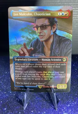 Ian Malcolm, Chaotician Jurassic World Collection MTG Rare 0013 Foil - Image 1