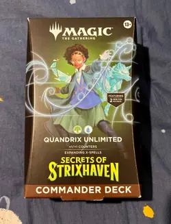 MTG Magic The Gathering Secrets of Strixhaven Quandrix Unlimited Commander Deck - Image 1