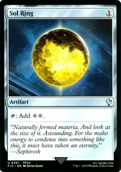 X 1 Sol Ring NM-M Commander: FINAL FANTASY FIC 357 MTG Magic The Gathering - Image 1