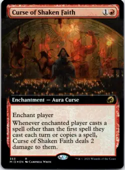 Curse of Shaken Faith (Extended Art)(Foil) Innistrad: Midnight Hunt,353 NM - Image 1