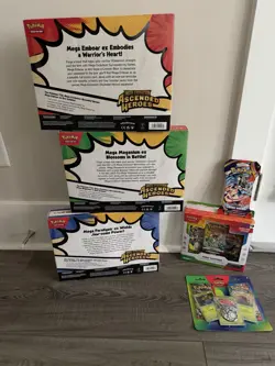 Pokemon TCG Mega Evolution Ascended Heroes ex Box (set of 3) w/1st partner & pks - Image 2