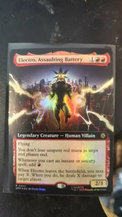 Electro, Assaulting Battery (Extended Art) Marvel's Spider-Man Foil - Image 1