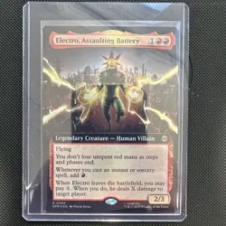 MTG Marvel's Spider-Man Electro, Assaulting Battery (Extended Art) Foil R 0260 - Image 1