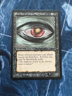 Evil Eye of Orms-by-Gore Legends NM Black - Image 1