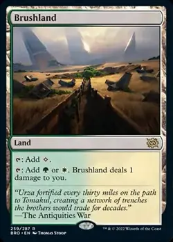 Brushland *** FOIL *** - MTG BRO The Brothers' War - NM/MINT - Image 1