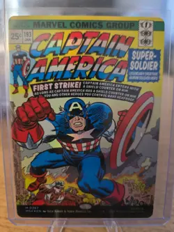 MTG Captain America Super-Soldier Foil Rare M0387 Marvel Super Heroes NM - Image 1