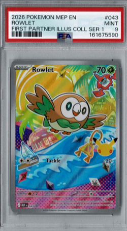 2026 POKEMON First Partner Illustration Collection ALOLA PSA 9/10 SEQUENTIAL SET - Image 2