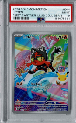 2026 POKEMON First Partner Illustration Collection ALOLA PSA 9/10 SEQUENTIAL SET - Image 3