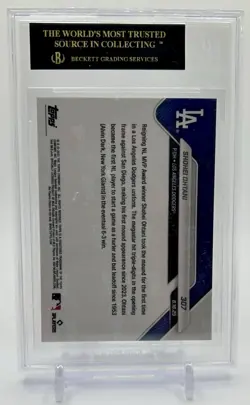 2025 Topps Now PITCHING DEBUT #307 Shohei Ohtani 💎BLACK LABEL💎 LOW POP! - Image 2