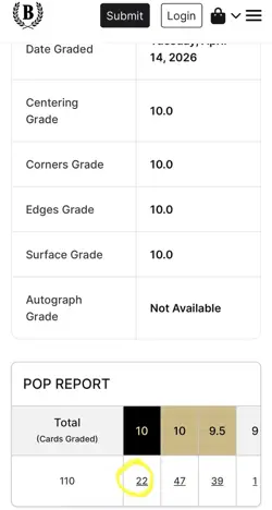 2025 Topps Now PITCHING DEBUT #307 Shohei Ohtani 💎BLACK LABEL💎 LOW POP! - Image 3