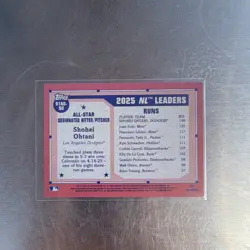 Topps 2025 Topps Shohei Ohtani All-Star National League Insert #91AS-50 Dodgers - Image 2