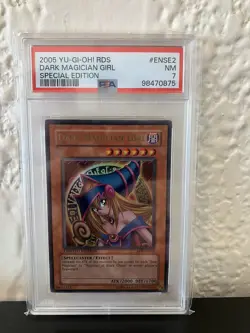 PSA 7 NM YU-GI-OH! RISE OF DESTINY LIMITED EDITION RDS-ENSE2 DARK MAGICIAN GIRL! - Image 1