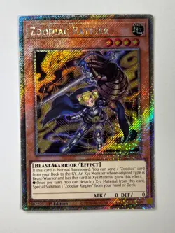 Zoodiac Ratpier RA04-EN274 Platinum Secret Rare 1st Edition YuGiOh Card - Image 1