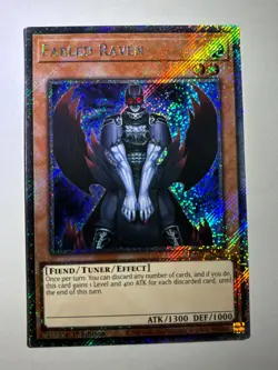 Fabled Raven RA03-EN239 Platinum Secret Rare 1st Edition YuGiOh Card - Image 1