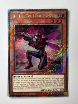 Inzektor Dragonfly RA04-EN172 Platinum Secret Rare 1st Edition YuGiOh Card - Image 1