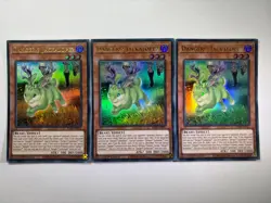 3 x Danger!U JackalopeU RA01-EN013 Ultra Rare 1st Edition YuGiOh Playset NM - Image 1