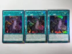 3 x The Claw Of Hermos DRL3-EN067 Ultra Rare 1st Edition YuGiOh Playset NM - Image 1