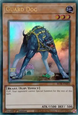 BLTR-EN053 Guard Dog : Ultra Rare 1st Edition YuGiOh Card - Image 1
