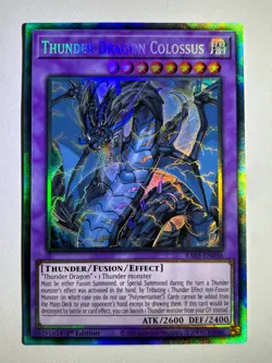 Thunder Dragon Colossus RA03-EN036 Collector's Rare 1st Edition YuGiOh Card - Image 1