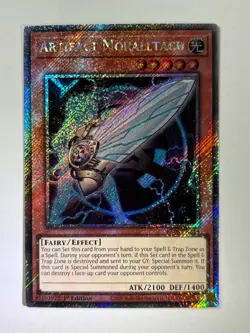 Artifact Moralltach RA04-EN214 Platinum Secret Rare 1st Edition YuGiOh Card - Image 1