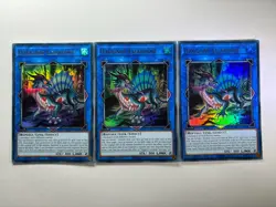 3 x Haggard Lizardose MP25-EN204 Ultra Rare 1st Edition YuGiOh Playset NM - Image 1
