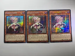 3 x Gagaga Sister WSUP-EN006 Secret Rare 1st Edition YuGiOh Playset NM - Image 1