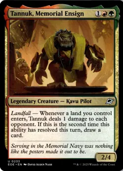 Tannuk, Memorial Ensign U Edge of Eternities 233 NM - Image 1