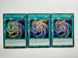 3 x Artifact Ignition BLAR-EN074 Secret Rare 1st Edition YuGiOh Playset NM - Image 1