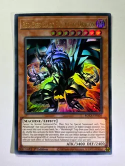 Red Eyes Black Fullmetal Dragon ROTA-EN005 Ultra Rare 1st Edition YuGiOh Card NM - Image 1