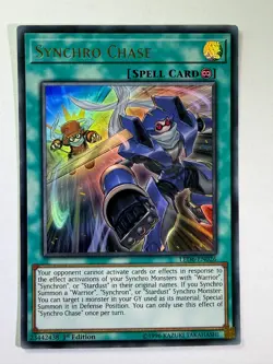 Synchro Chase LED6-EN026 Ultra Rare 1st Edition YuGiOh Card NM - Image 1