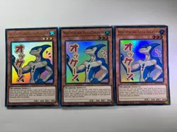 3 x Neo-Spacian Aqua Dolphin RA05-EN088 Ultra Rare 1st Edition YuGiOh Playset NM - Image 1