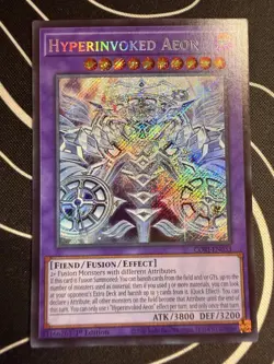 Hyperinvoked Aeon (SECRET RARE) CORI-EN033 (NM) 1st Edition Konami Yu-Gi-Oh! - Image 1