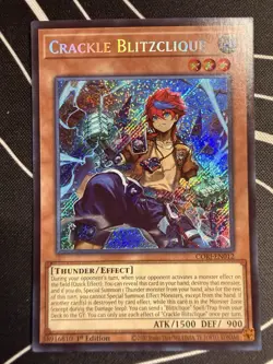 Crackle Blitzclique (SECRET RARE) CORI-EN012 (NM) 1st Edition Yu-Gi-Oh Konami - Image 1