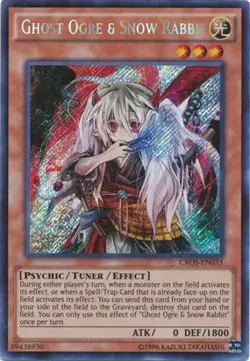 Yugioh! MP Ghost Ogre & Snow Rabbit - CROS-EN033 - Secret Rare - Unlimited Editi - Image 1