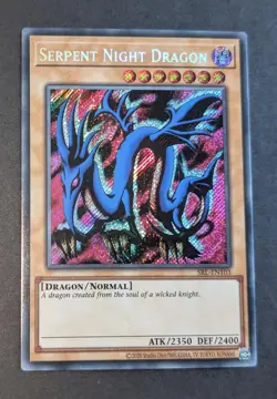 Yugioh Serpent Night Dragon SRL-EN103 Secret Rare 25th Anniversary Near Mint - Image 1