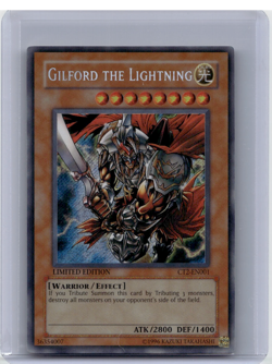 Konami Yu-Gi-Oh! Gilford the Lightning CT2-EN001 Secret Rare Holo - Image 1