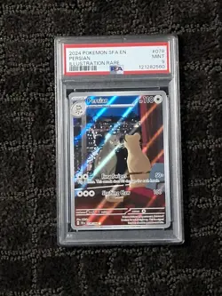 2024 Pokemon SFA En-Shrouded Fable #078 Persian Illustration Rare PSA 9 - Image 1