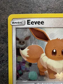 Eevee SM184 Sun & Moon Cosmos Holo Black Star Promo Pokemon Card! - Image 3