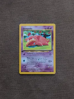 1st Edition Slowpoke 73/111 - Neo Genesis Pokemon Card WOTC - Image 1