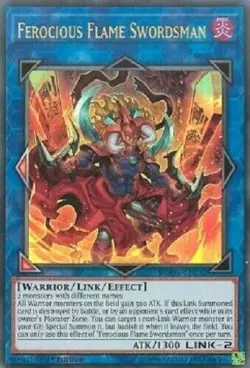 Ferocious Flame Swordsman - DUOV-EN032 - Ultra Rare - 1st Edition - Yugioh - Image 1