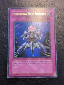 Yu-Gi-Oh! ULTRA RARE CARD INTERDIMENSIONAL MATTER TRANSPORTER DCR-052 1ST MP - Image 1