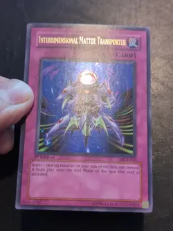 Yu-Gi-Oh! ULTRA RARE CARD INTERDIMENSIONAL MATTER TRANSPORTER DCR-052 1ST MP - Image 2