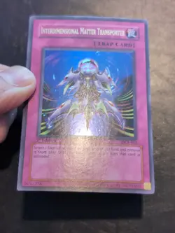 Yu-Gi-Oh! ULTRA RARE CARD INTERDIMENSIONAL MATTER TRANSPORTER DCR-052 1ST MP - Image 3