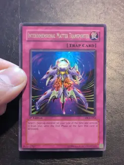 Yu-Gi-Oh! ULTRA RARE CARD INTERDIMENSIONAL MATTER TRANSPORTER DCR-052 1ST MP - Image 4