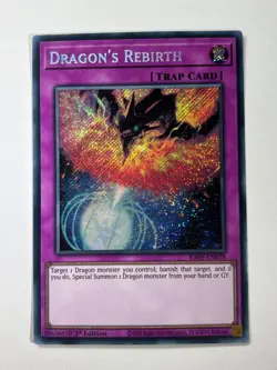 Dragon's Rebirth RA05-EN078 Secret Rare 1st Edition YuGiOh Card NM - Image 1