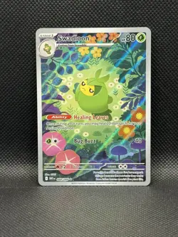 Swadloon 088/086 Stage 1 - White Flare Illustration Rare Pokemon Card - Image 1